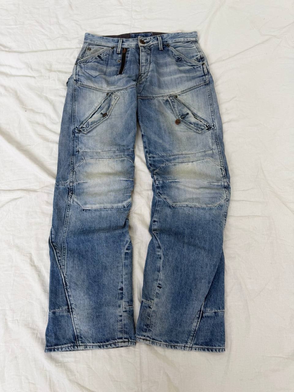 Avant Garde Tornado Mart Hysteric Glamour Style Japanese Baggy Washed Jeans