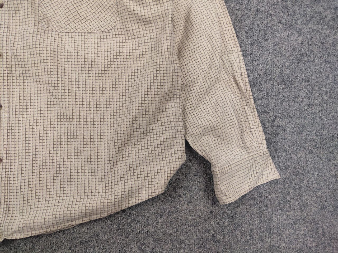 Vintage 90’s Simplicity Plus Japanese Beige flannel loose-fit shirt pockets