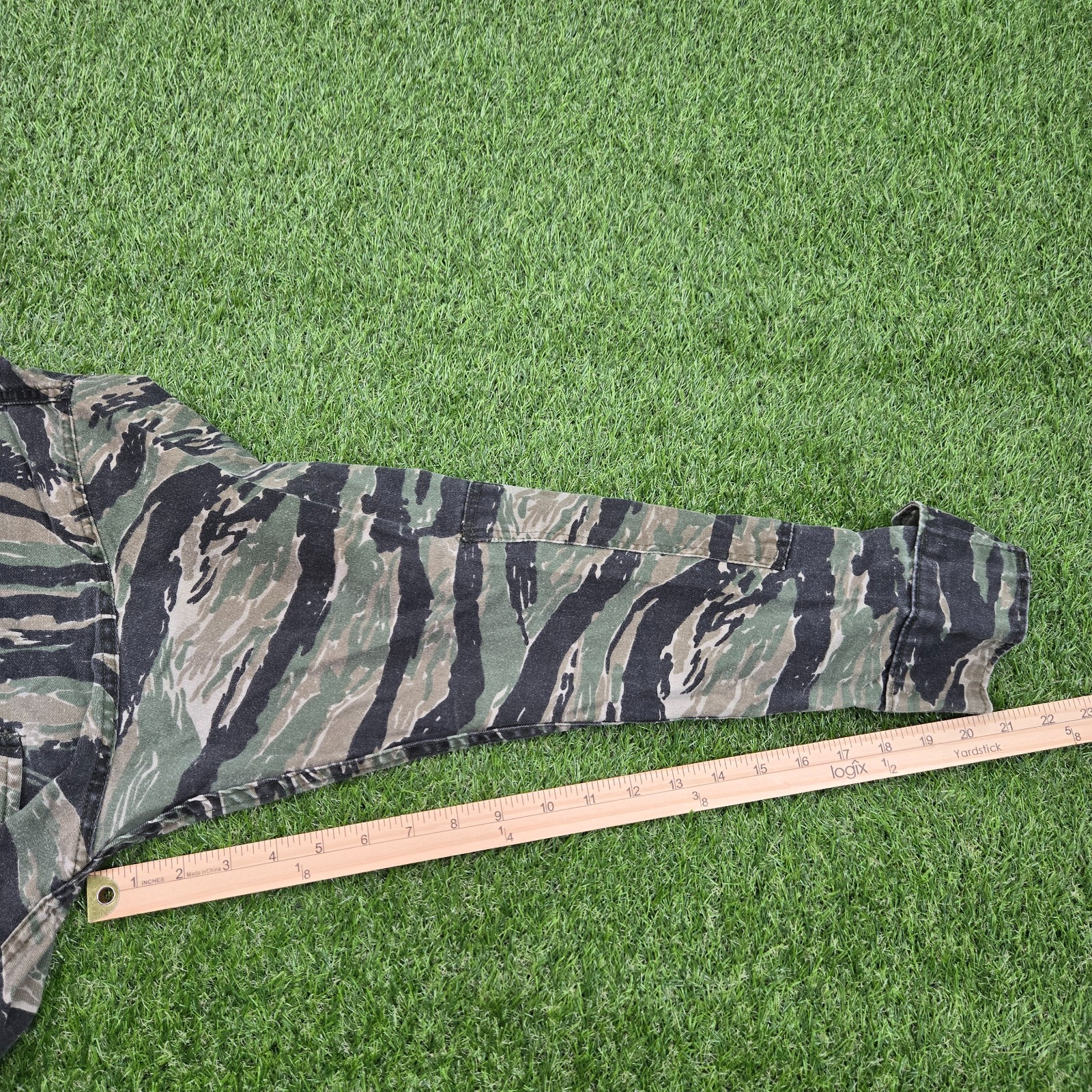 Tru-Spec BDU Jacket Shirt Mens Large Regular Tiger Stripe Camo Military Army