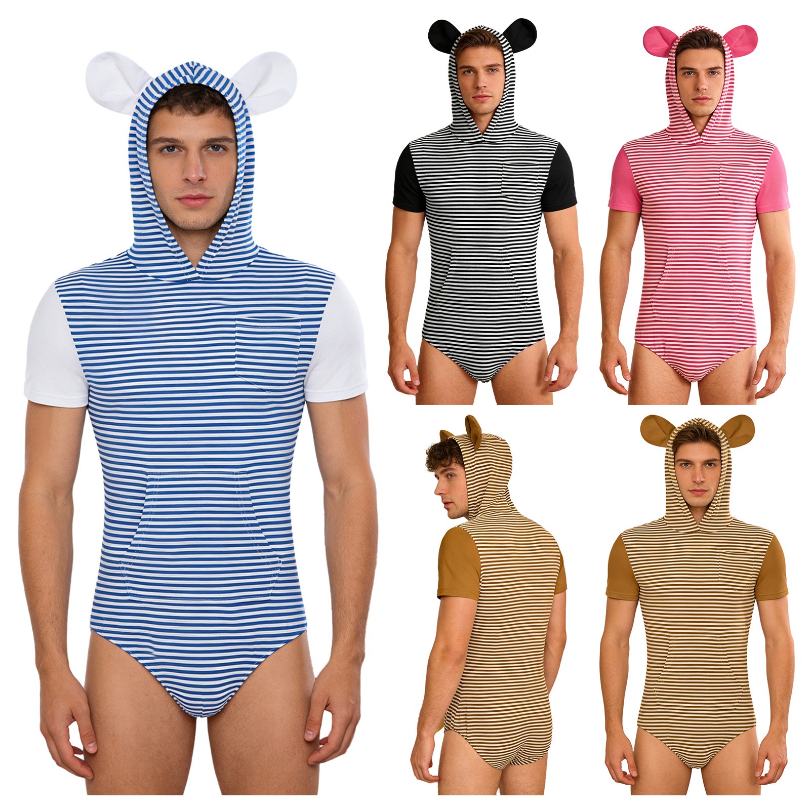 Mens Nightwear Jumpsuit Pajamas Honeymoon Leisure Time Anniversary Home Casual