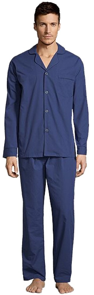 Hanes Mens Big & Tall Broadcloth Cotton Blend Pajama Set size 5xl