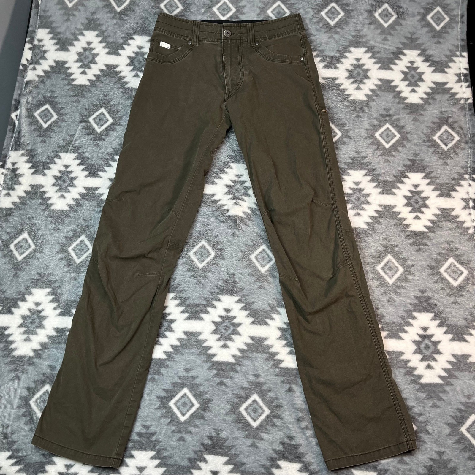Kuhl Revolvr Mens 30×36 Olive Green UberKuhl Stretch Hiking Pants 5232