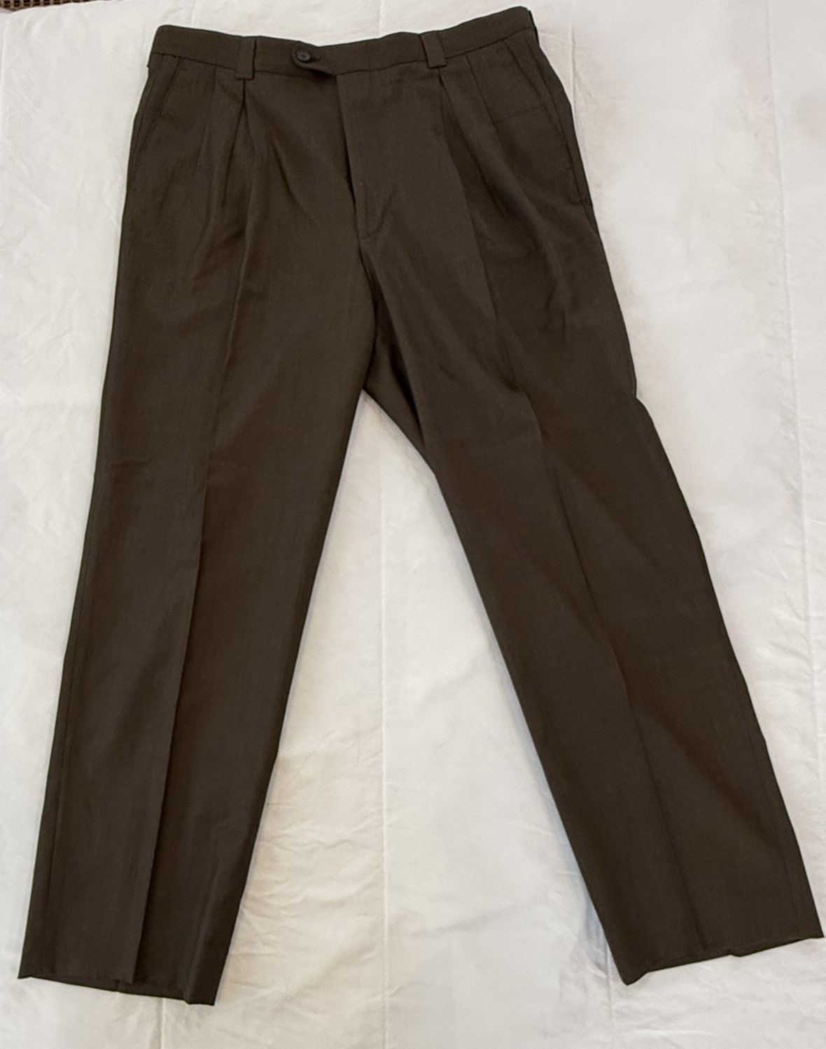 Linea Naturale Pants Made in Italy 100% Wool Super 110’s W36 L31