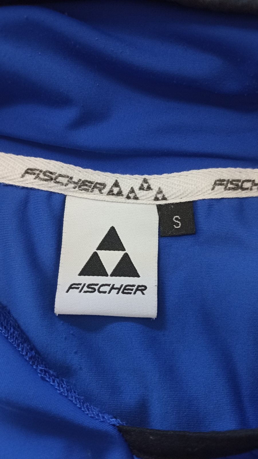 Fischer #LoveTirol Performance Hoodie Men’s S Blue Stretch Ski Running Outdoor