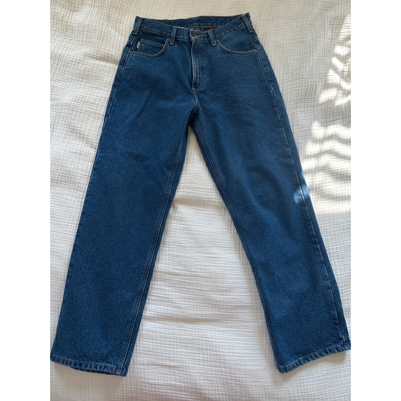 Vintage 90s Carhartt Flannel Lined Jeans Blue Relaxed Fit Workwear B172 31×30