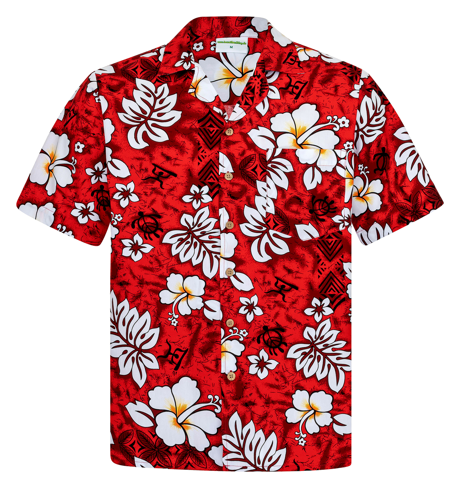 Mens Hawaiian Shirt 100% Cotton S – 8XL Short Sleeve Summer Beach Hawaiian Shirt