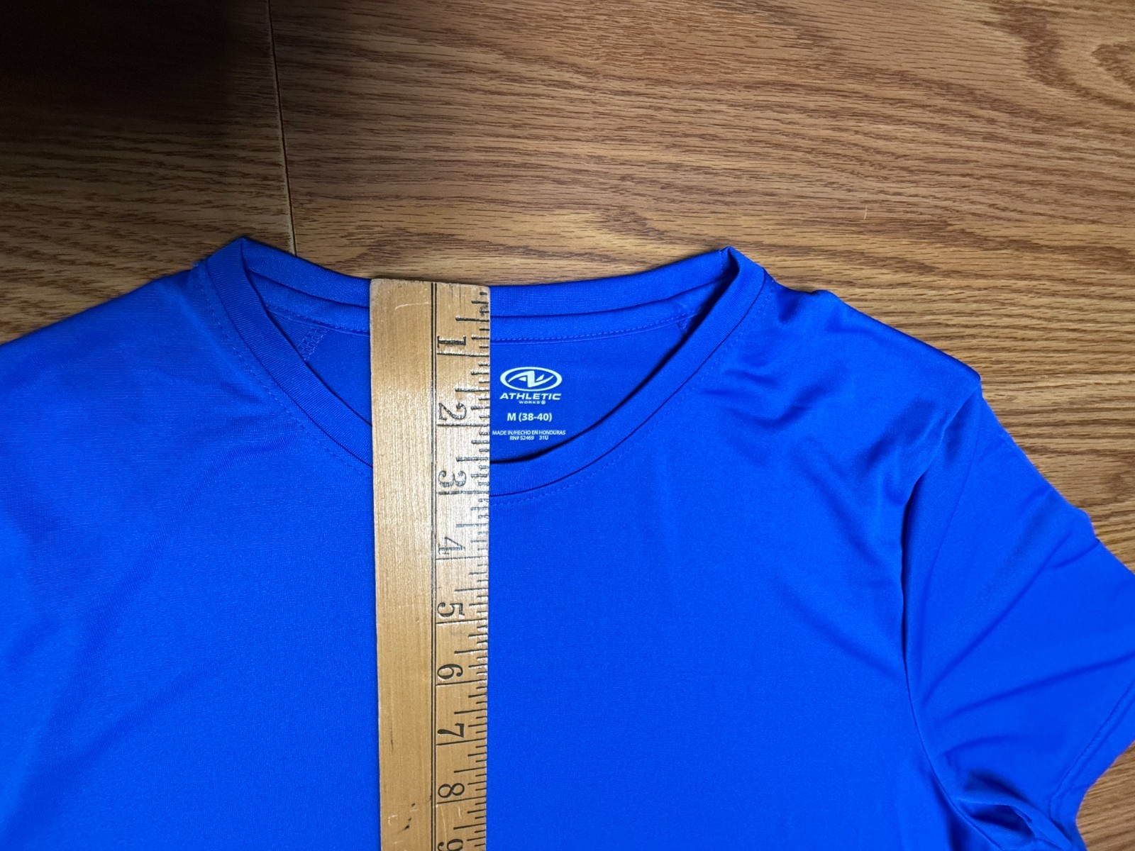 Athletic Works Men’s DriWorks Performance T Shirt Royal Blue Size Medium