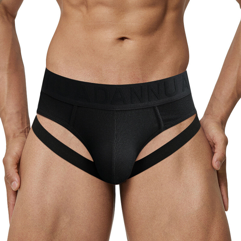 ADANNU Men Sexy Briefs Cotton Comfy Breathable Sports Underwear Personal Shorts