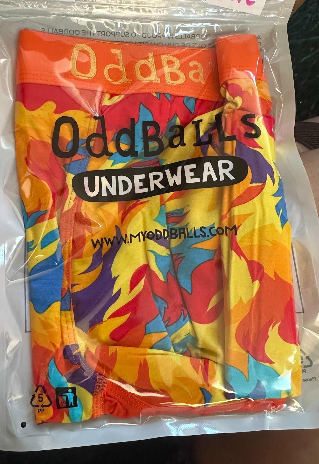 Brand new oddballs BAMBOO Great balls of Fire long boxer short M L XL 2XL 3XL