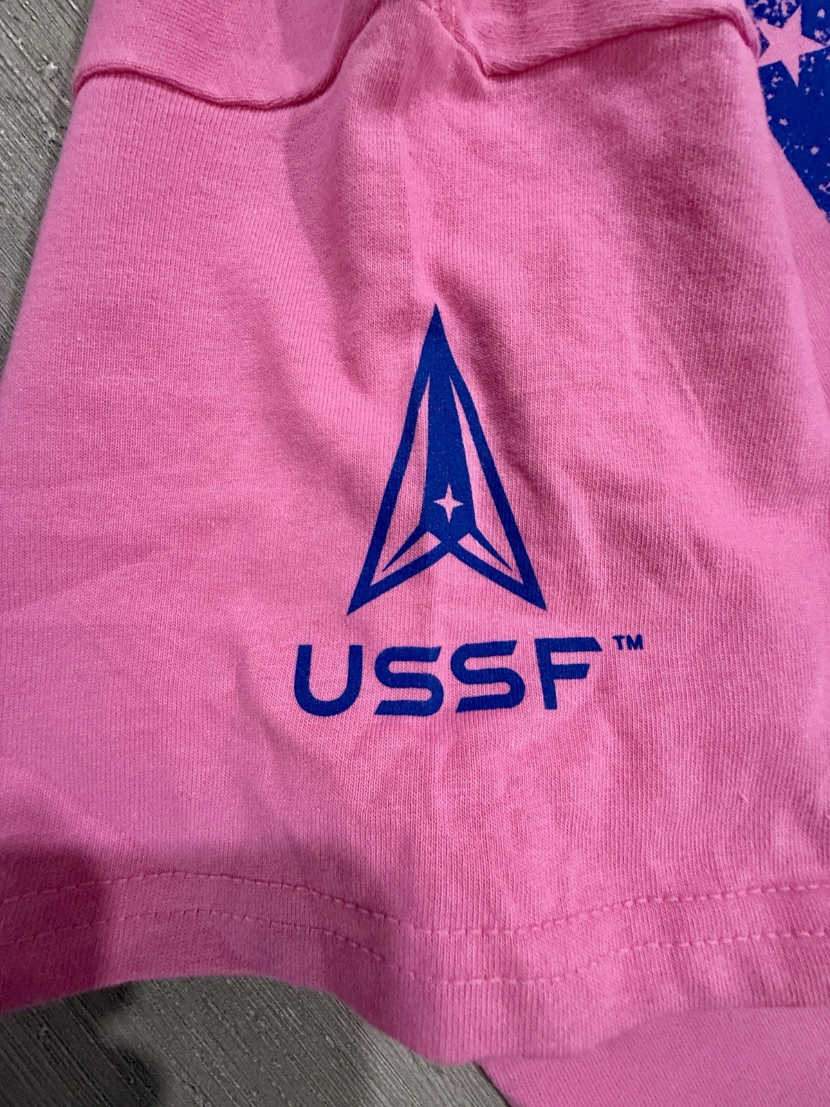 United States Space Force USSF “ALWAYS ABOVE” Pink T-Shirt -Size M / Medium NWT