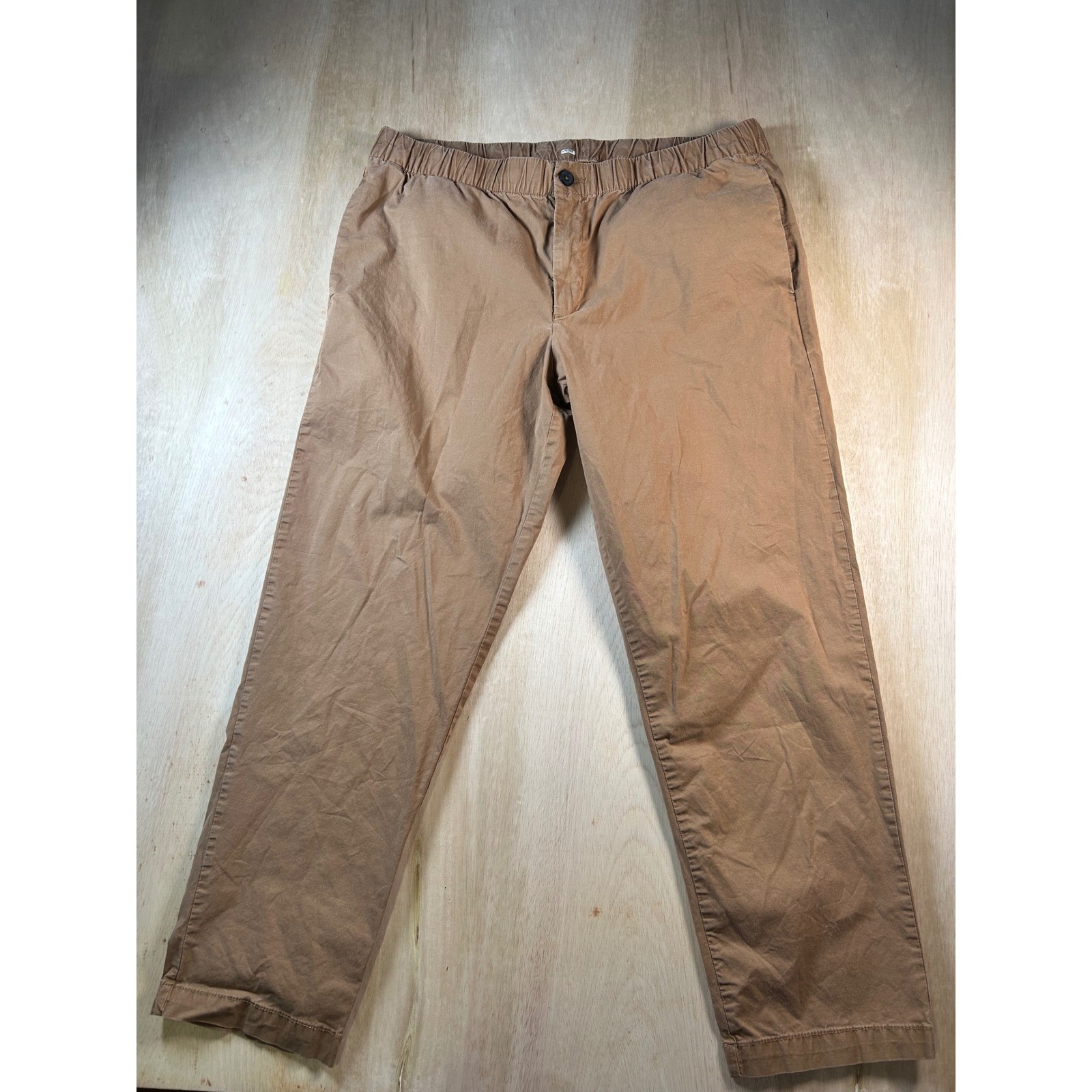 VRST Meta Jogger Pants Mens Large Tobacco Brown Stretch Elastic Waist Casual