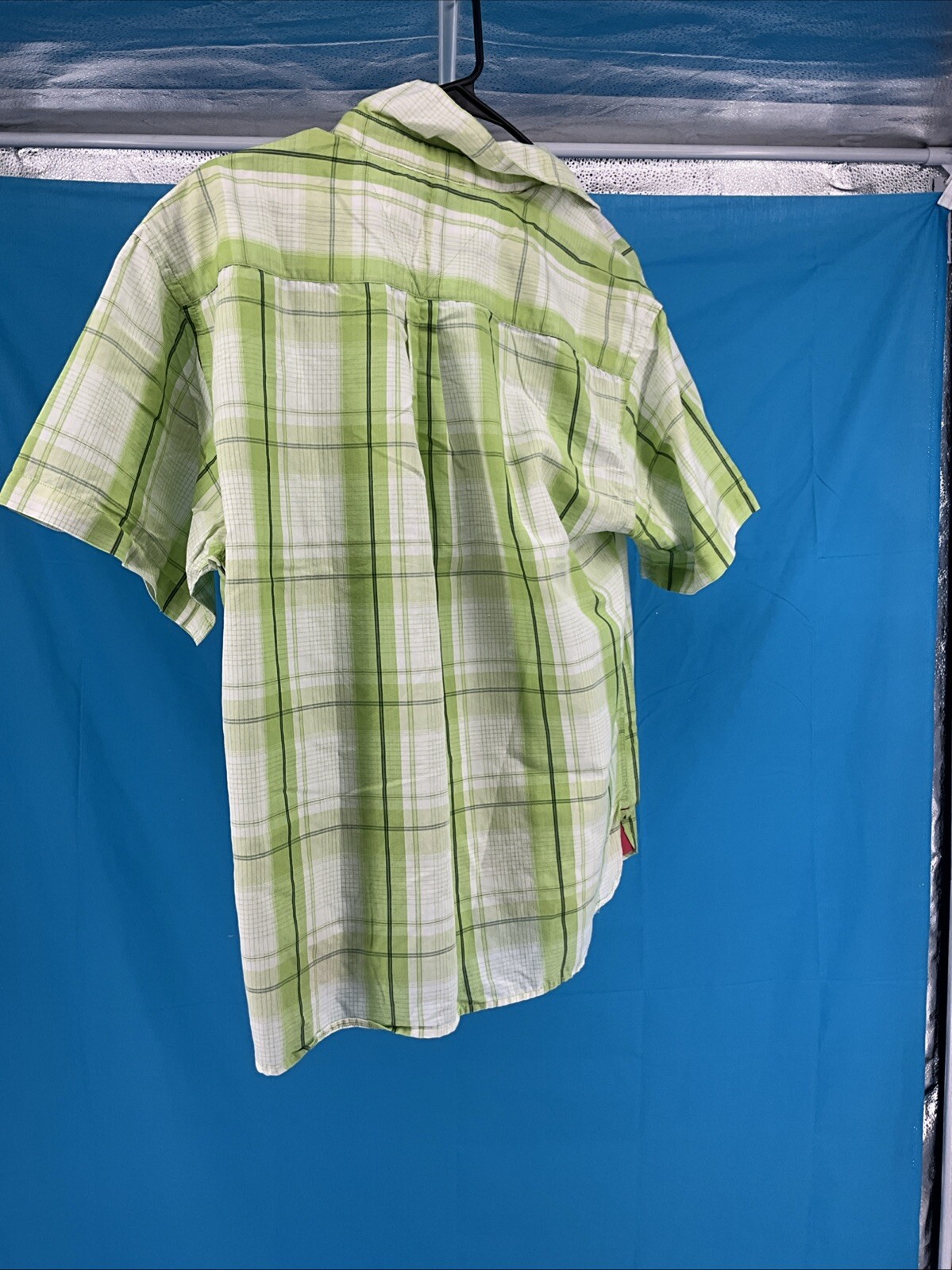 Address Unknown XL (18-20) Plaid Short Sleeve Shirt