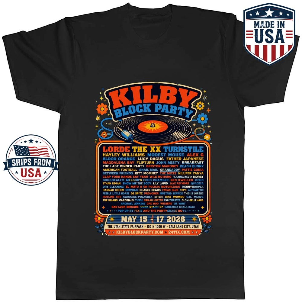 Kilby Block Party Festival Lineup Graphic T-Shirt