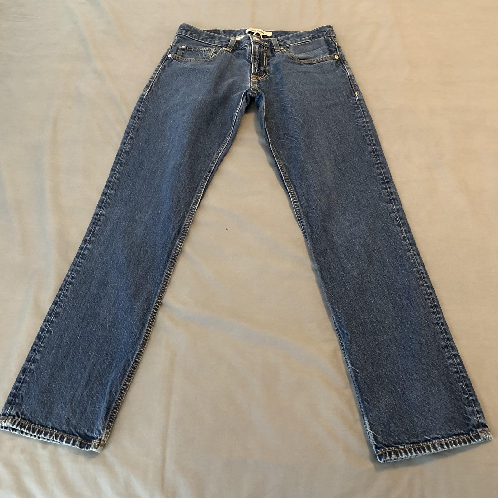 Quiksilver Jeans Mens 31×31 Blue Regular Fit Straight Leg 100% Cotton Denim