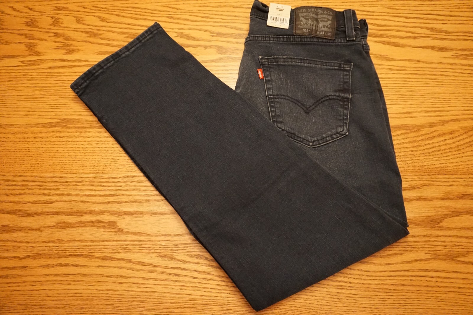 NWT MEN’S LEVI JEANS 514 Multiple Sizes Straight Below Waist Stretch Dark $69.50
