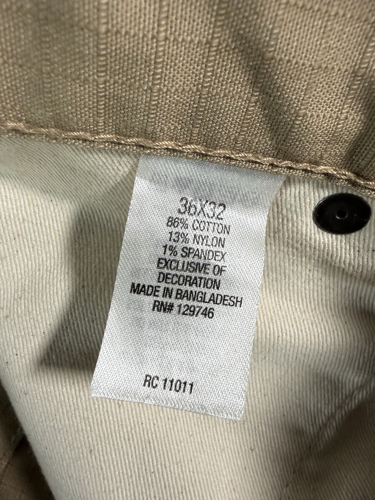 Ridgecut Pants Men’s 36×32 Tan Carpenter Ripstop Workwear