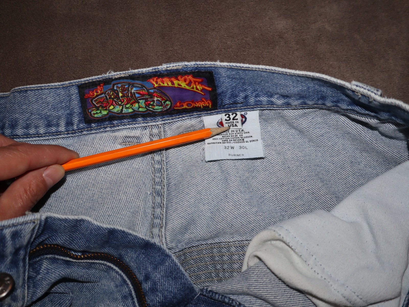 JNCO OG Burner #303 Vintage Jeans Size 32″x30″ – 26″ Leg Opening