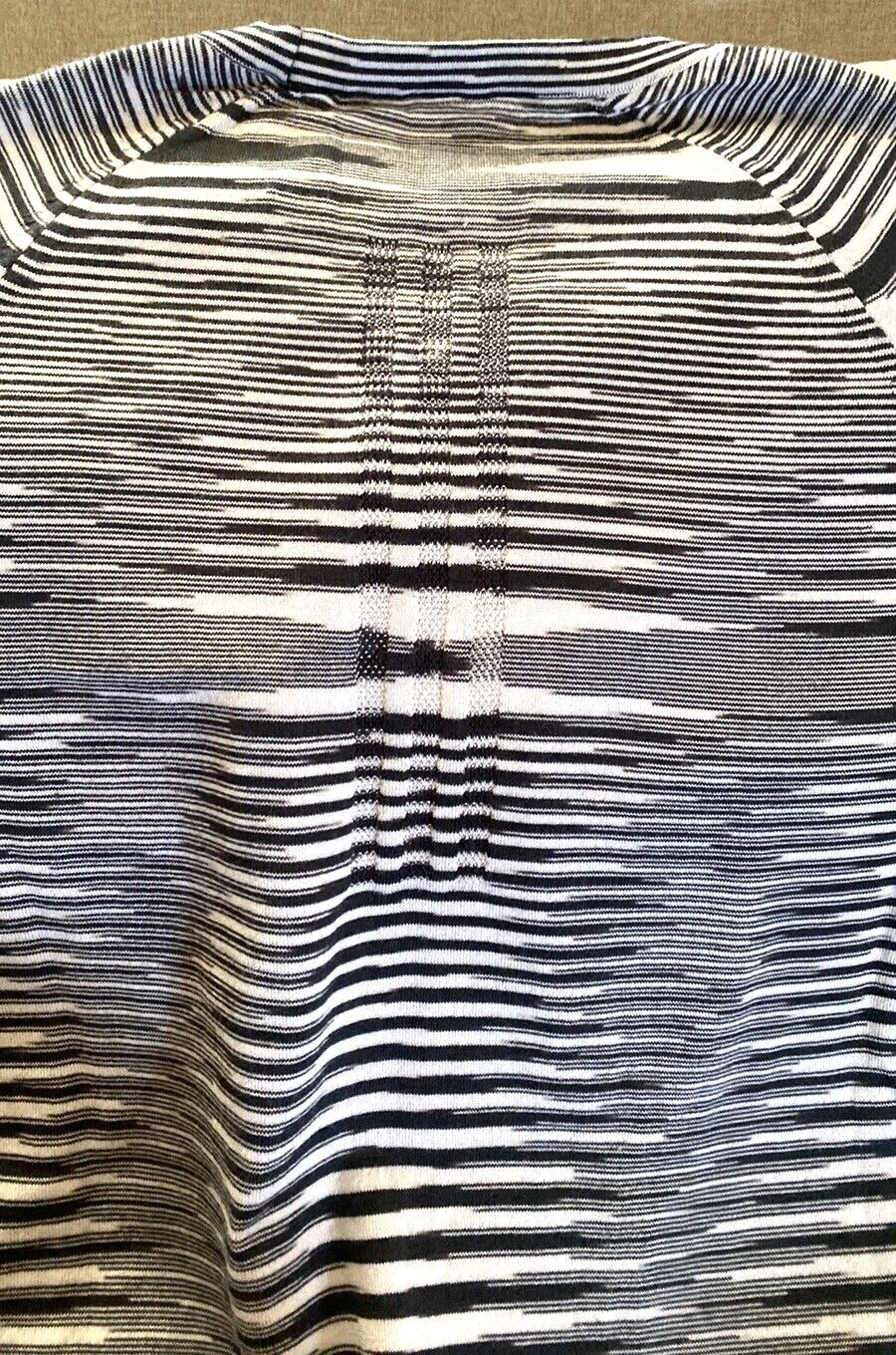 MISSONI x Adidas Men’s ‘CRU Tee’ Knit Space-Dyed Melange T-Shirt Blk/Wht M *NWT*