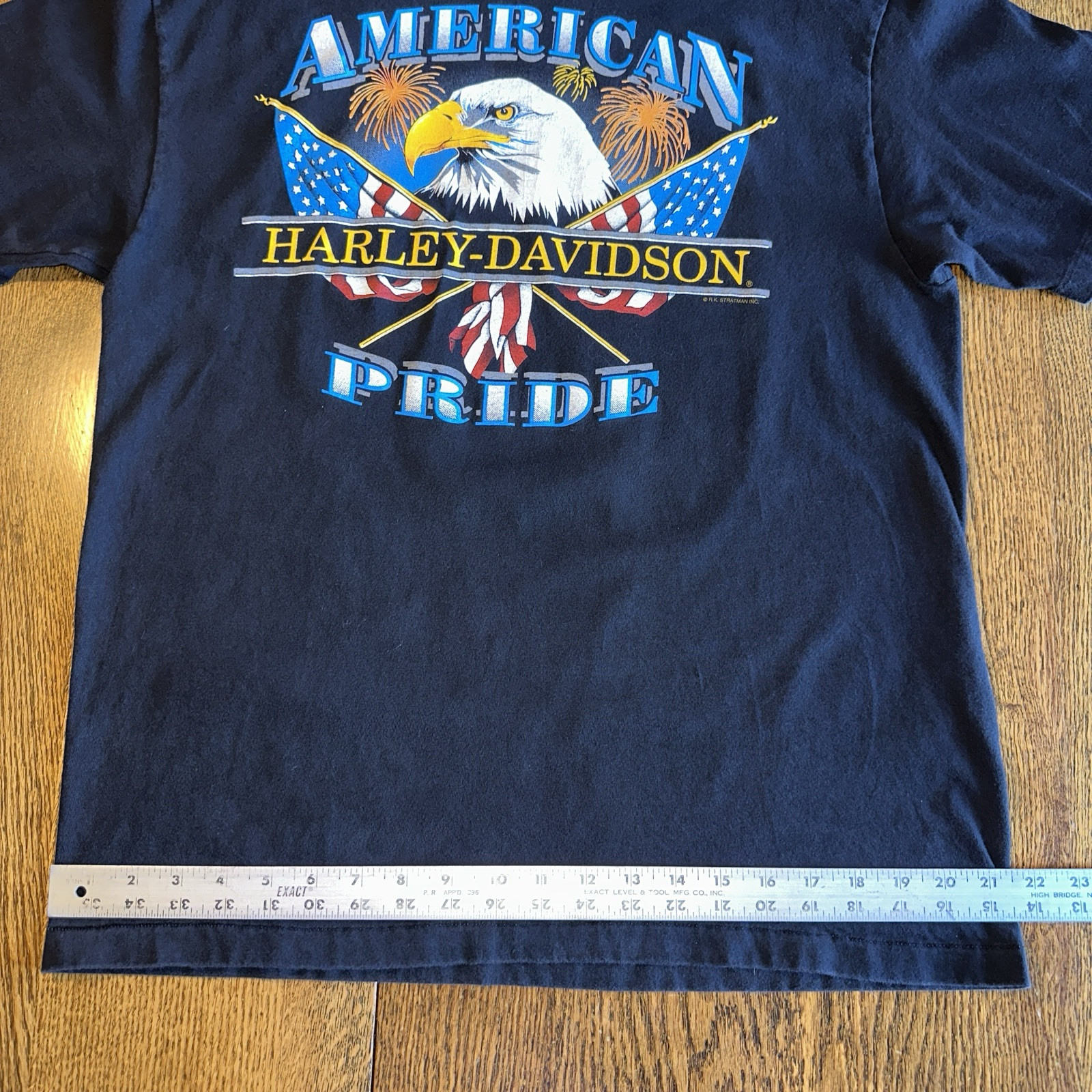 Vtg 1992 Harley Davidson Shirt L Single Stitch Hanes Beefy Chosa’s Mesa AZ Eagle