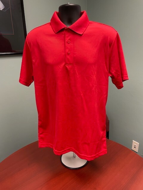Sport-Tek True Red Men’s M PosiCharge RacerMesh Polo Bundle