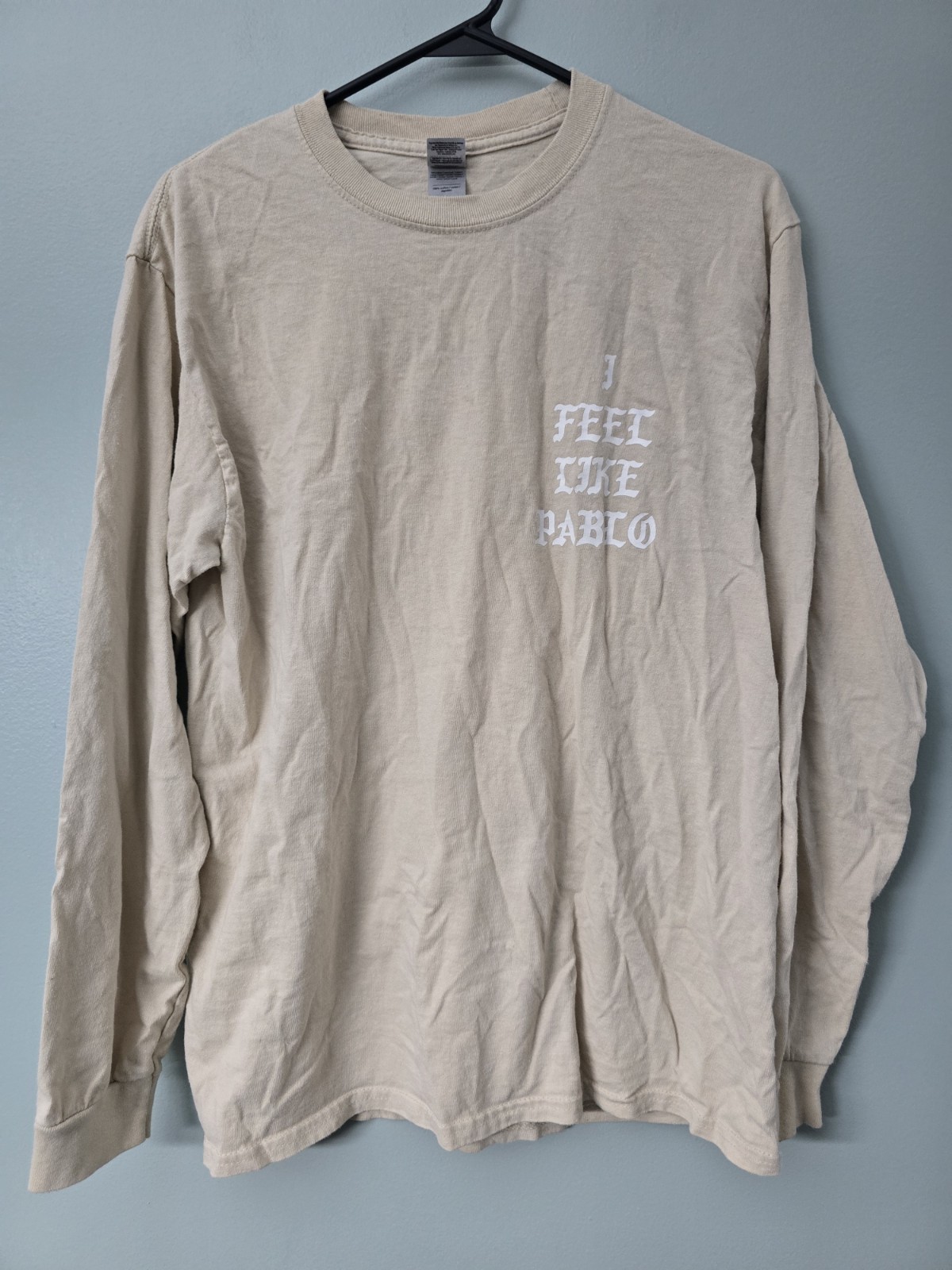 Kanye West I Feel Like Pablo Tan Long Sleeve Ye Shirt Ultralight Beam God Dream