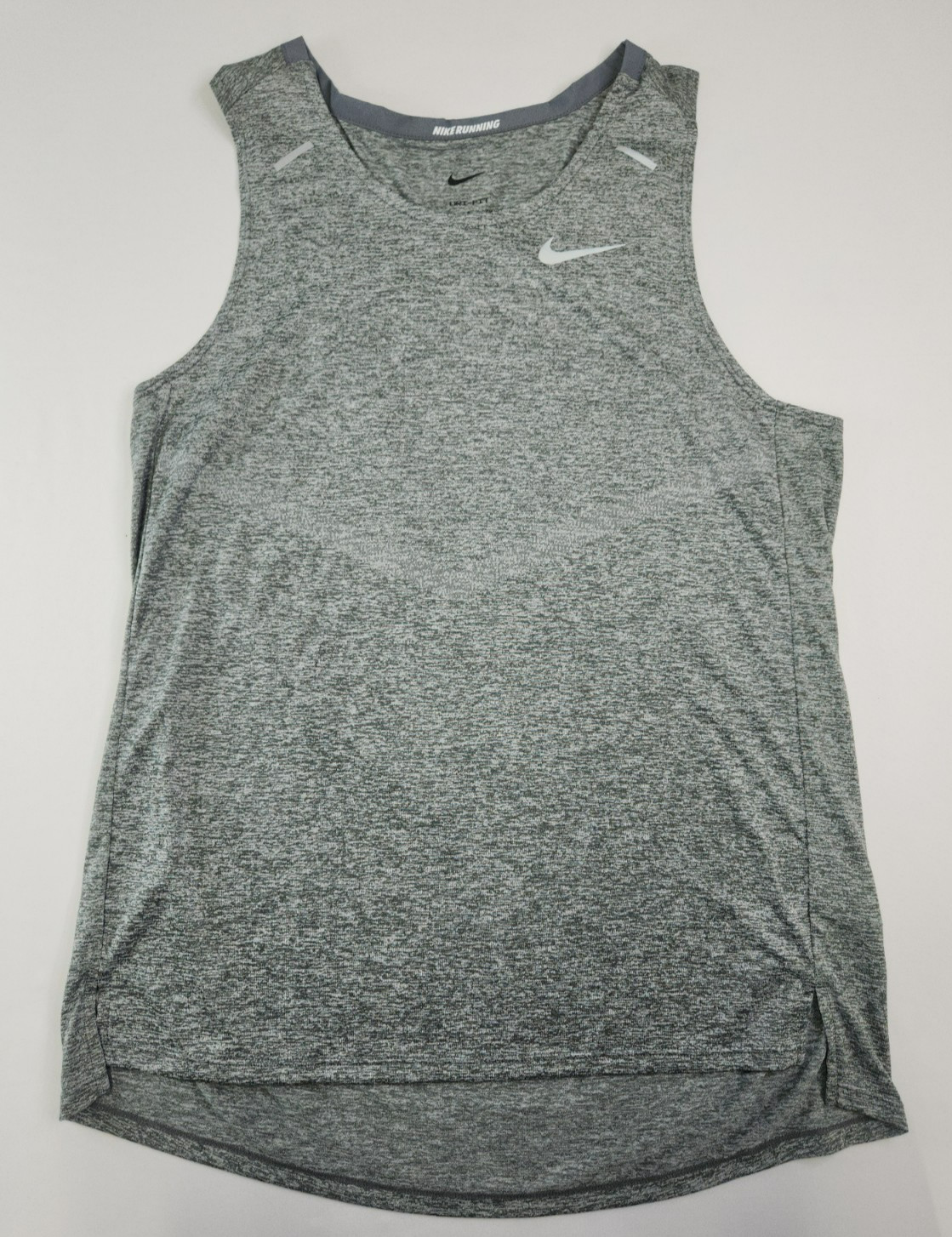 Nike Dri-Fit Mens Light Gray Sleeveless Running Tank Top Size M CZ9179-084