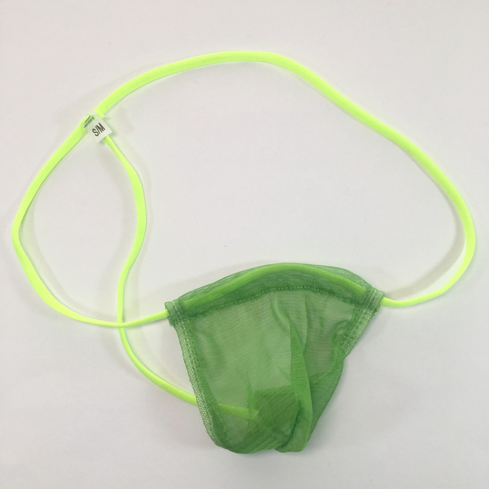 K3457 K345 Mens Micro G-String Thong Contoured Pouch Underwear C-thru Mesh