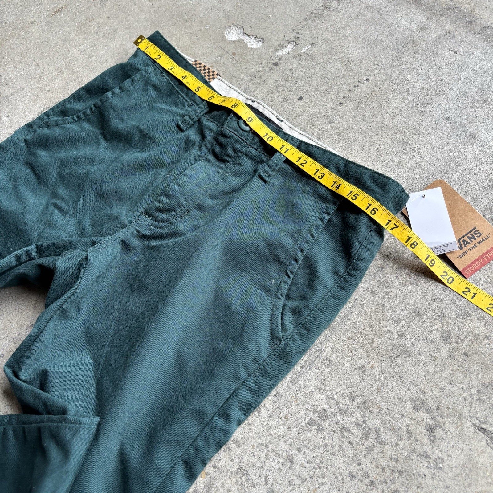 Forest Green VANS Chinos Classic Fit Pants Size 34×32