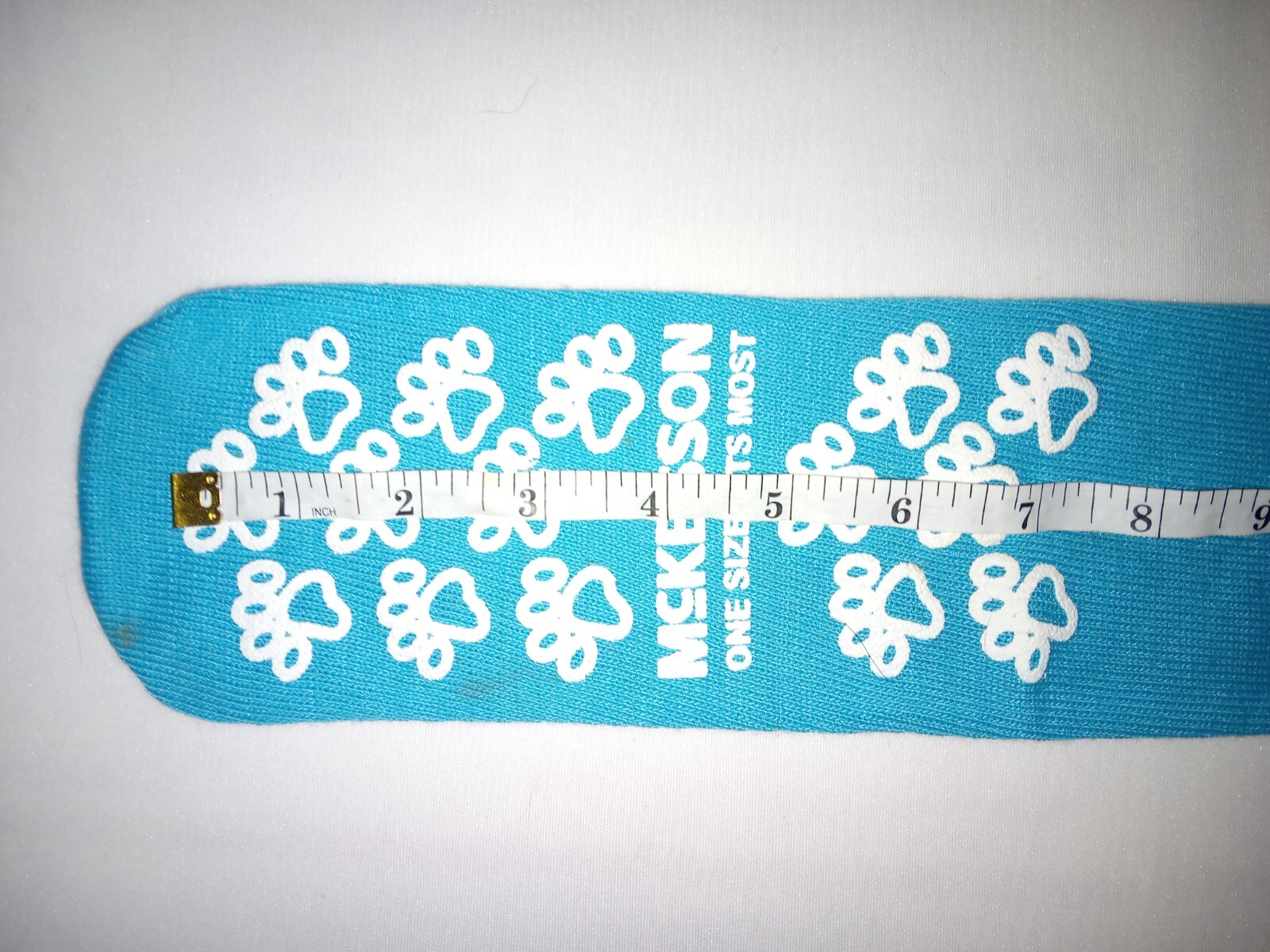 5 Pair McKesson Slipper Hospital Socks One Size Fits Most Teal Above the Ankle !