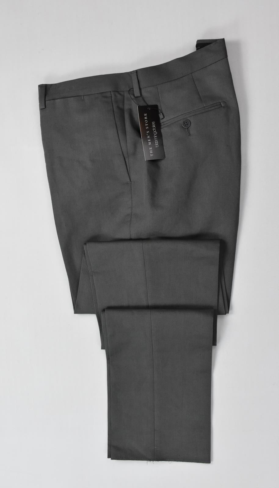 The Mens Store Gray Cotton Linen Pants 36 New $178