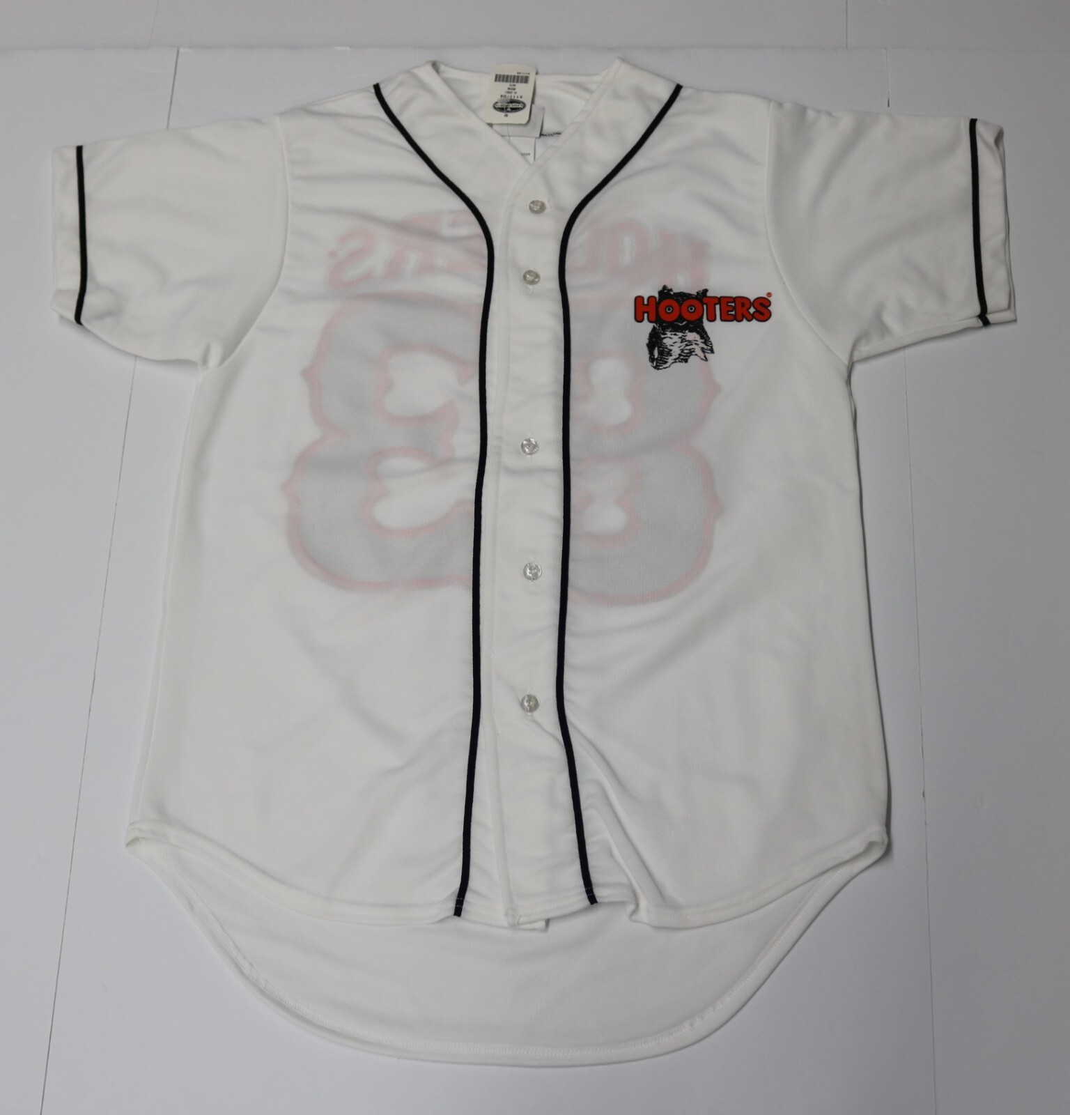 Vintage HOOTERS Baseball Jersey Authentic Item MCCRITE Men’s Medium (M) White