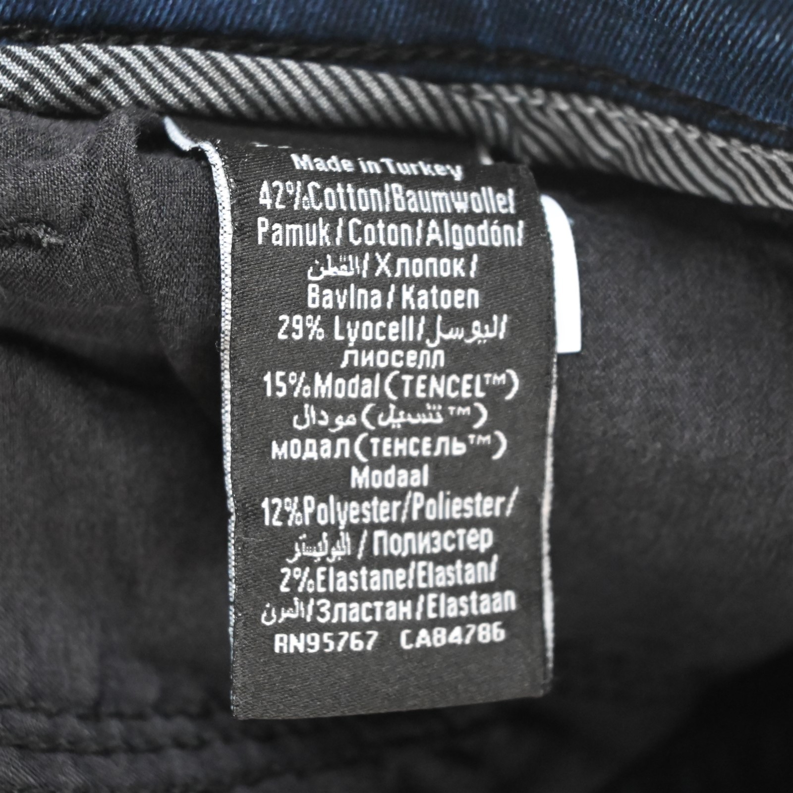 34 Heritage 38×34 Dark Stretch Denim Charisma Classic Straight Mens Jeans