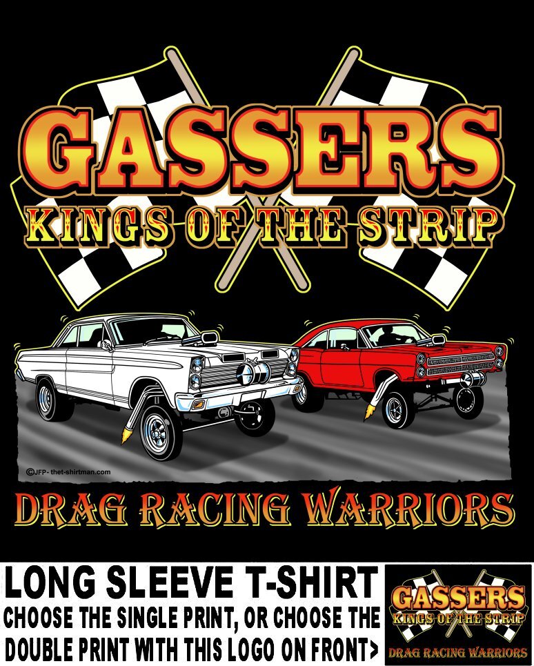 1965 1966 Old School Gasser Kings of the Street & Strip Drag Racing T-shirt 14