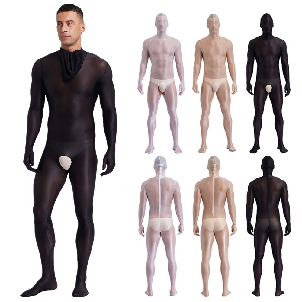 Mens Jumpsuit Lingerie Catsuit Tempting Nightwear Slim Fit Full Body Bodysuit