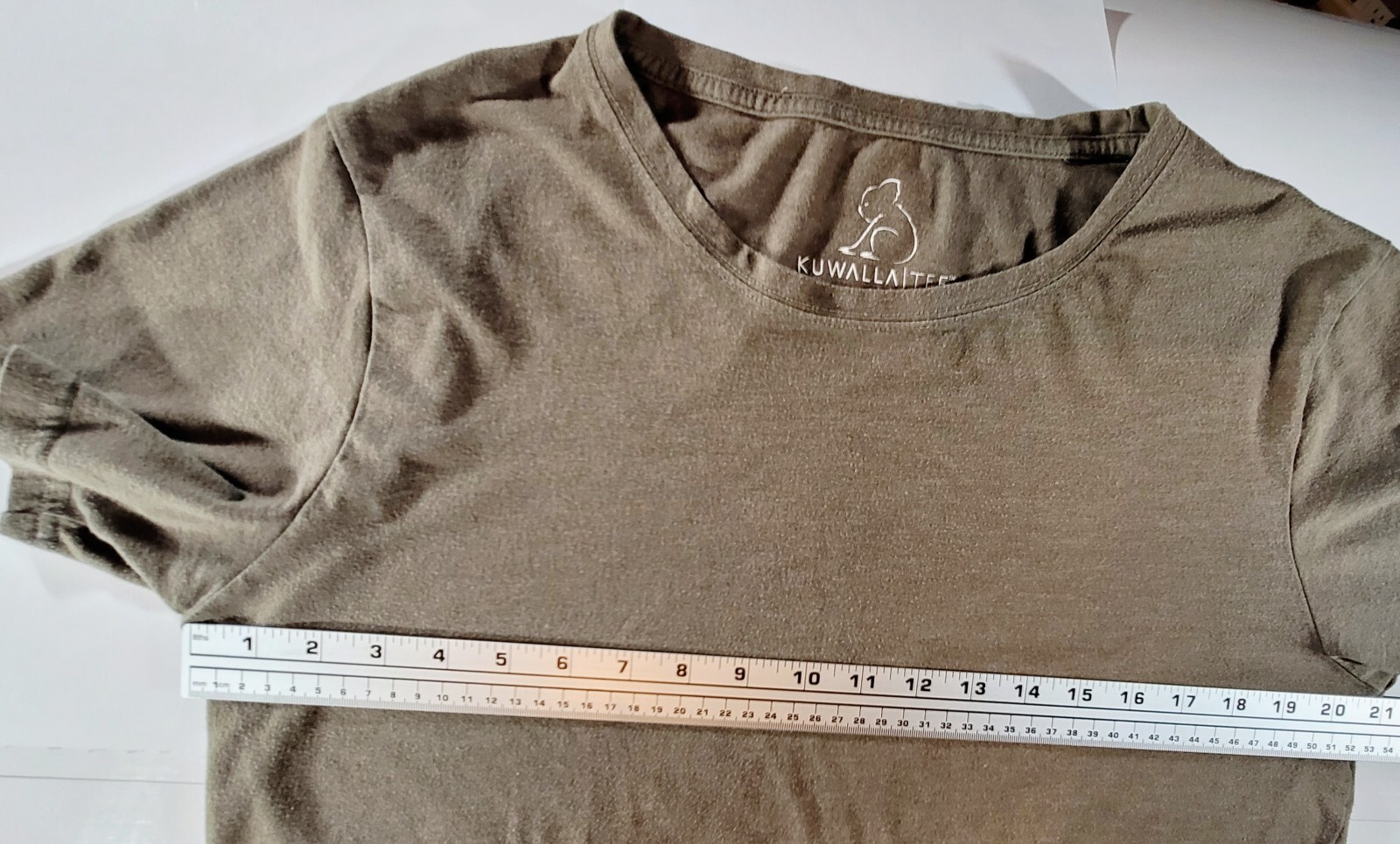 Kuwalla Tee T-Shirt Men’s Large Brown Cotton Round Neck Short Sleeve Pullover