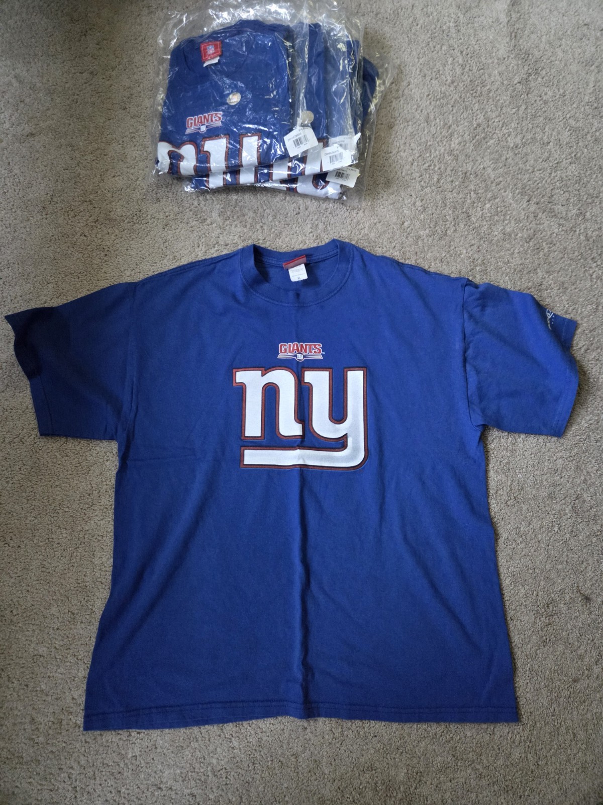 *NEW* New York Giants Bud Light T-shirt Men’s XL Blue Short Sleeve