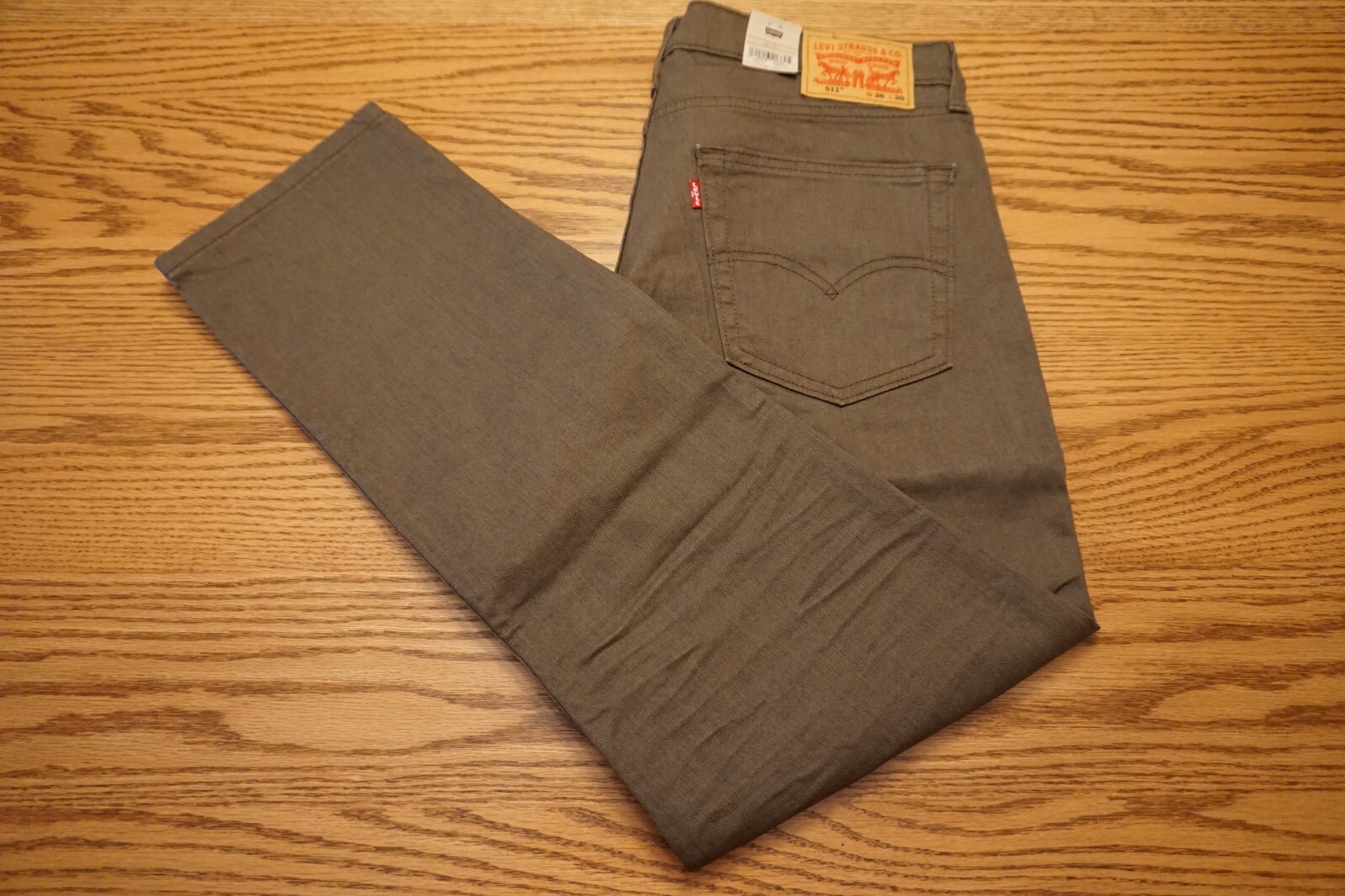 NWT MEN’S LEVI JEANS 511 Multiple Sizes Slim Below Waist Stretch New Khaki $69