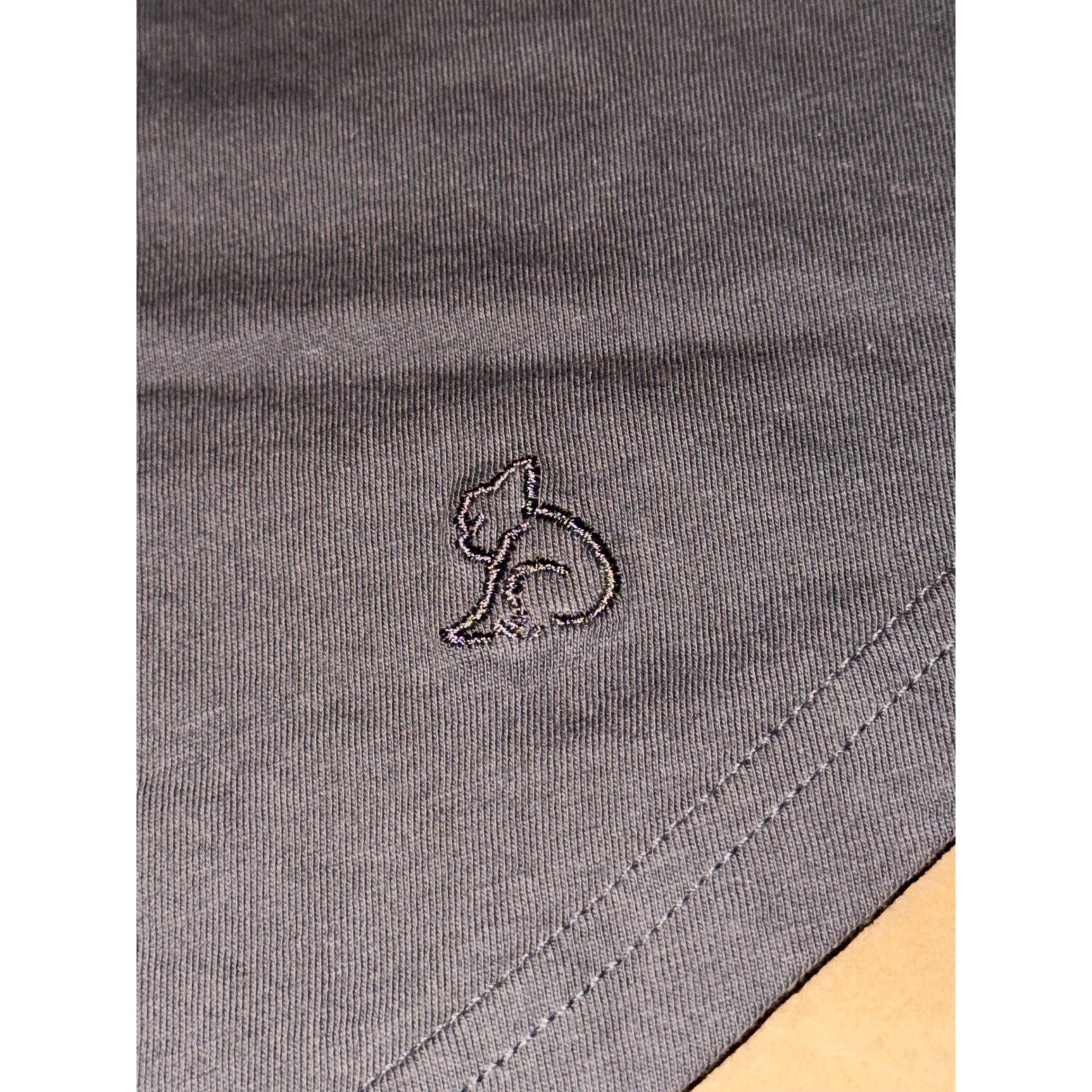 KUWALLA TEE Organic Eazy Tee Stone Grey Embroidered Logo Men’s, Size S, NWT
