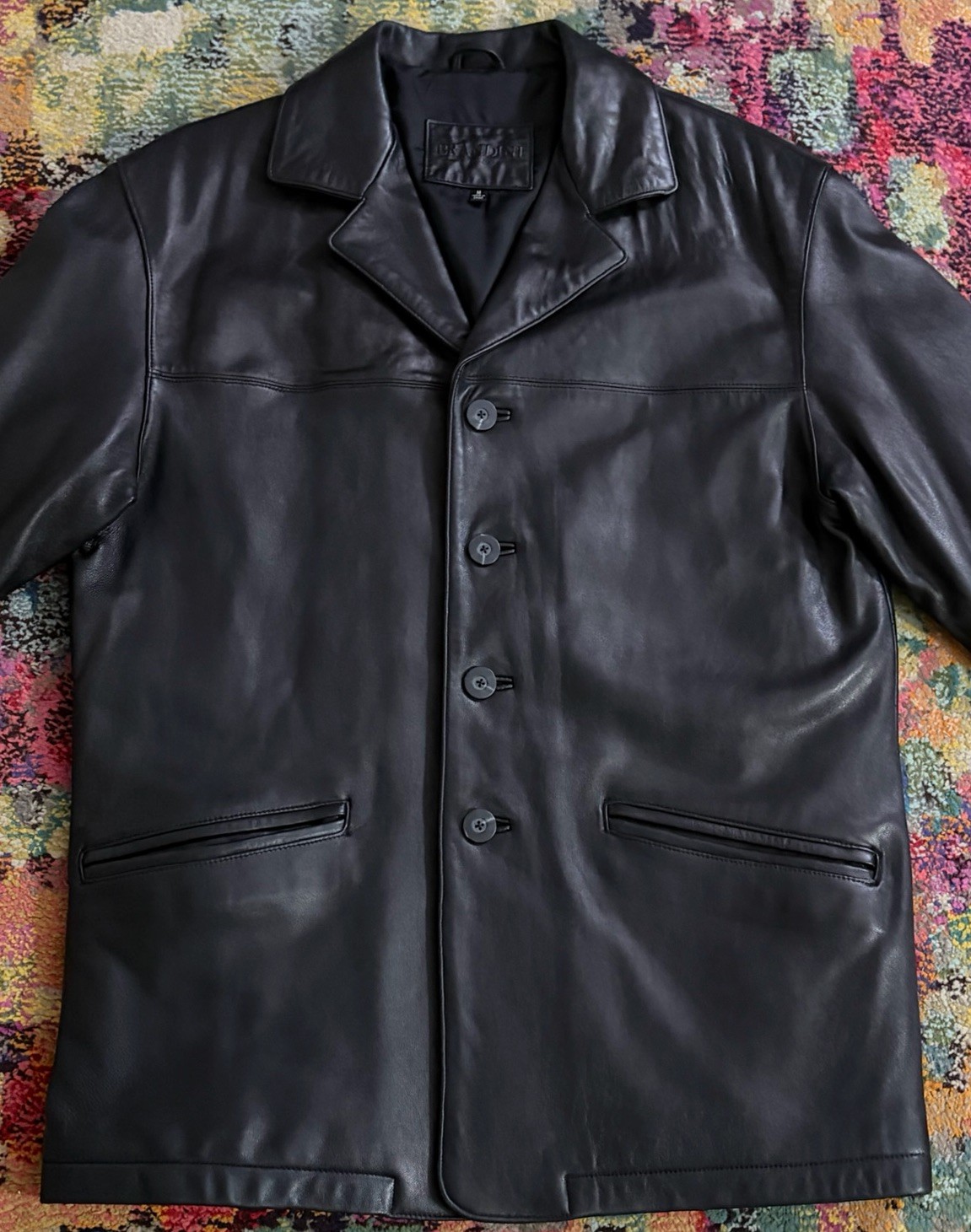 Vintage Brandini le Collezioni Butter Soft Lamb Skin Leather Jacket Medium