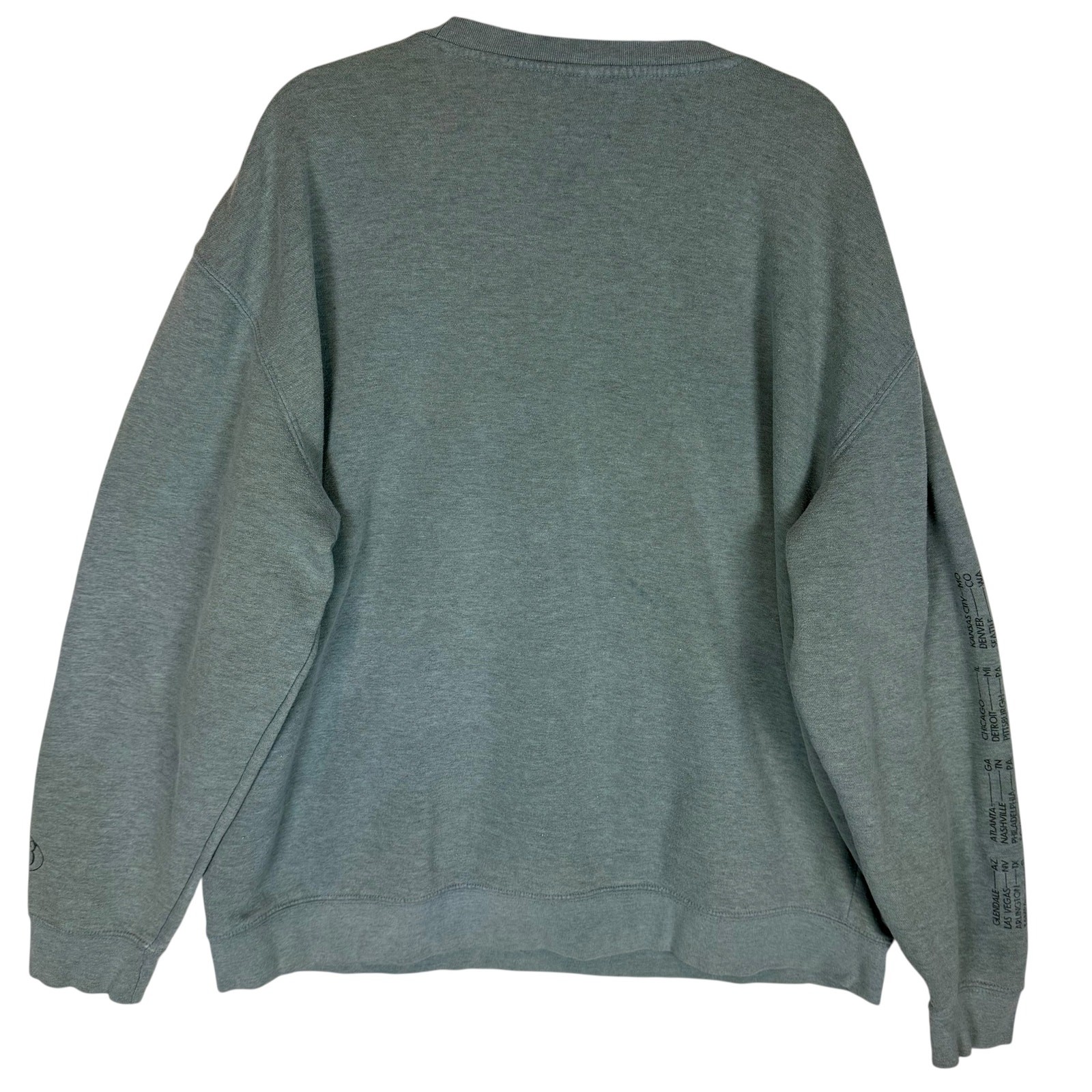 Taylor Swift The Eras Tour Sweatshirt Mens 2XL Sage Graphic Fleece Long Sleeve