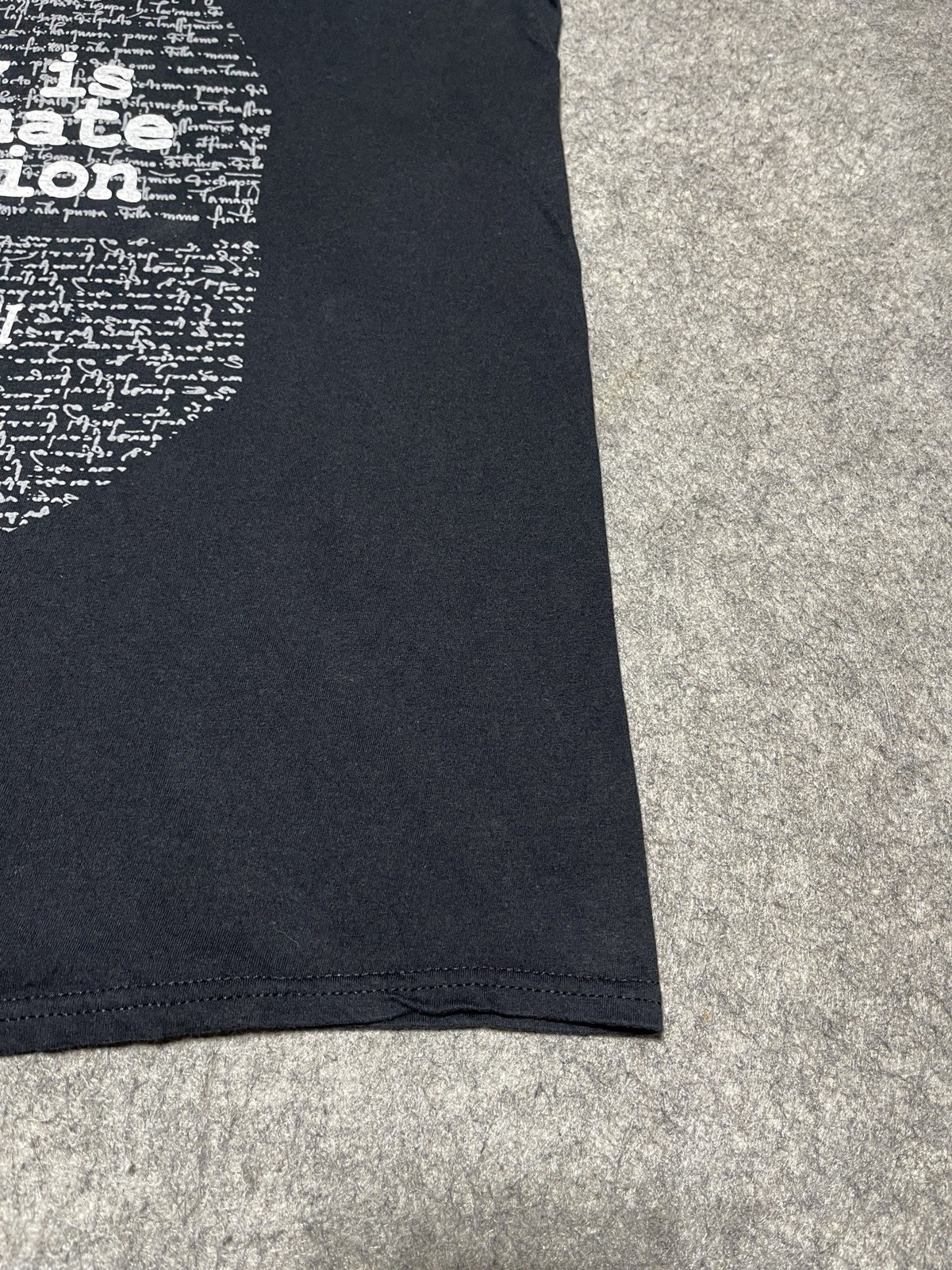 Simplicity is the Ultimate Sophistication Black Leonardo Da Vinci Shirt XL