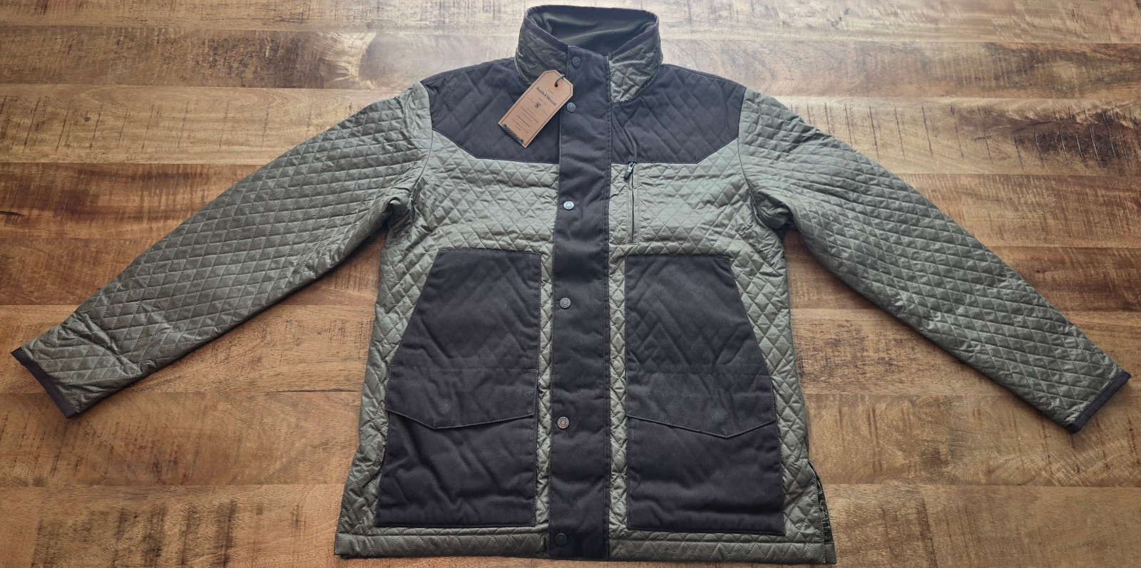 NEW Smith & Wesson Concealed Carry Quilted Jacket Green Mens Medium Warm Hunting