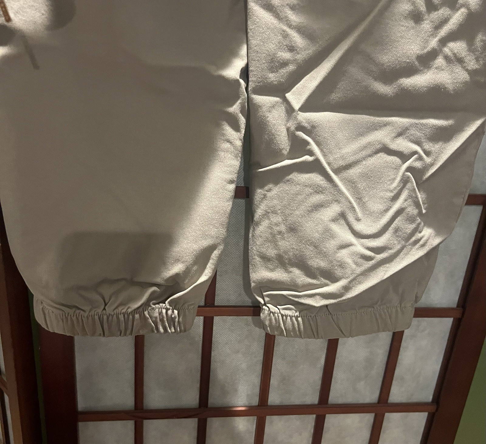 Men’s JMIERR Khaki Cargo Jogger Pants, Size 38, Drawstring Waistband