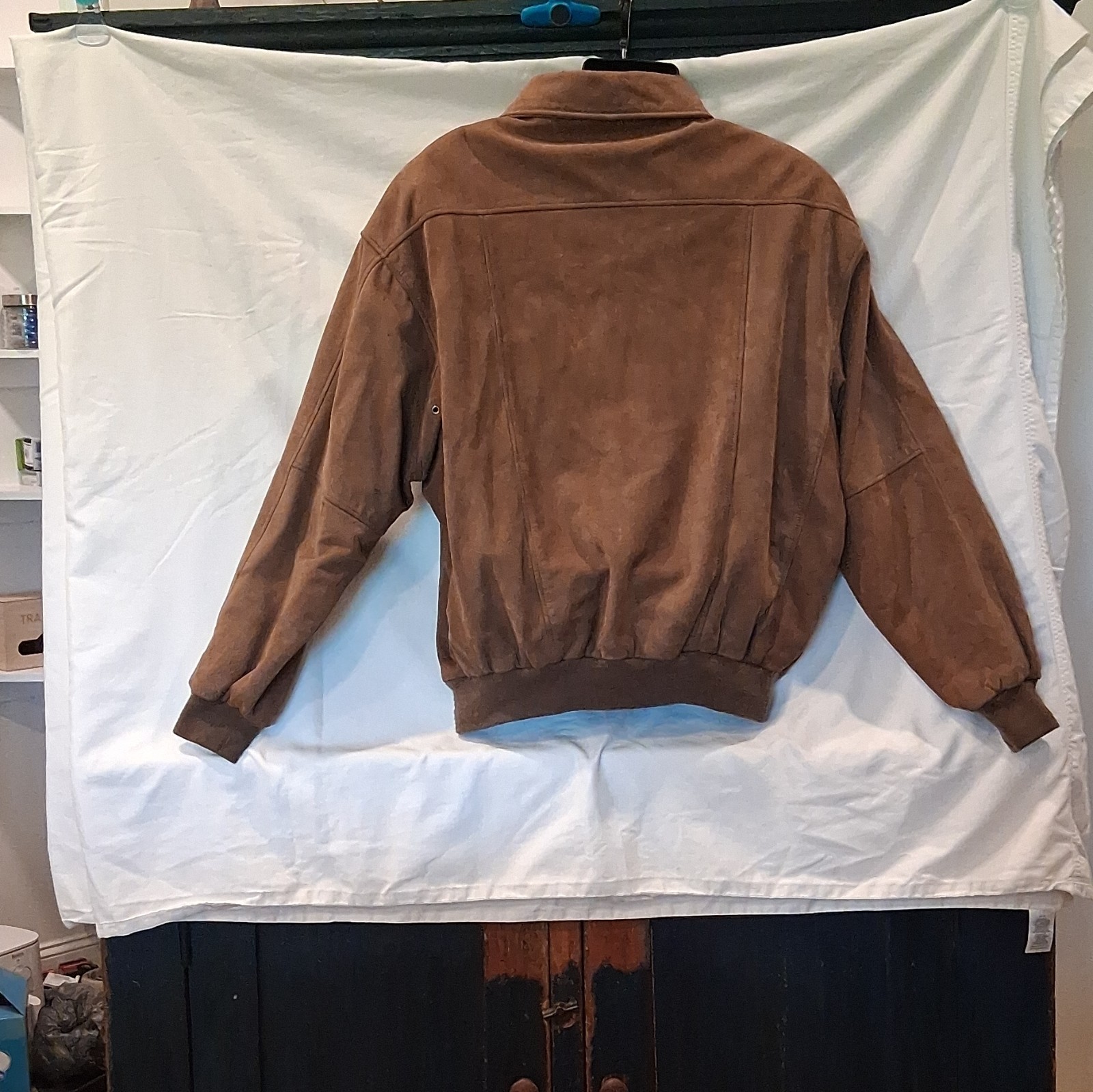 Timberland Weather Gear Leather Jacket Vintage 80s, 100%, Waterproof made Korea