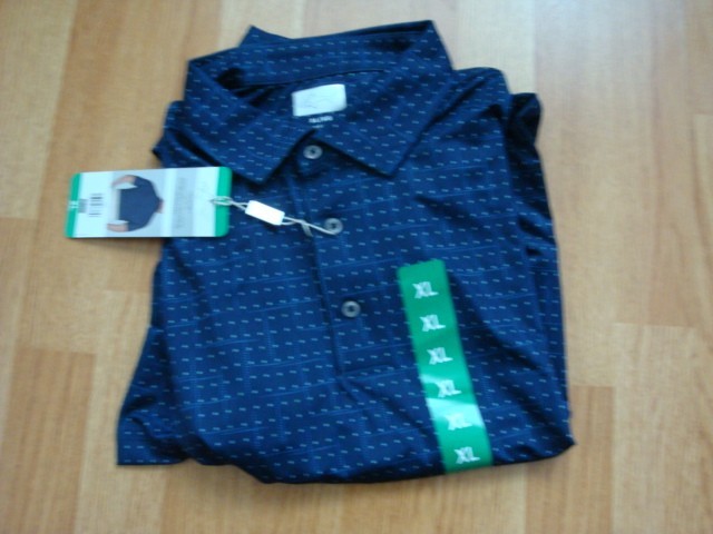 NWT Men’s Greg Norman ML75 Play Dry Polo Golf Polo Shirt Blue XL