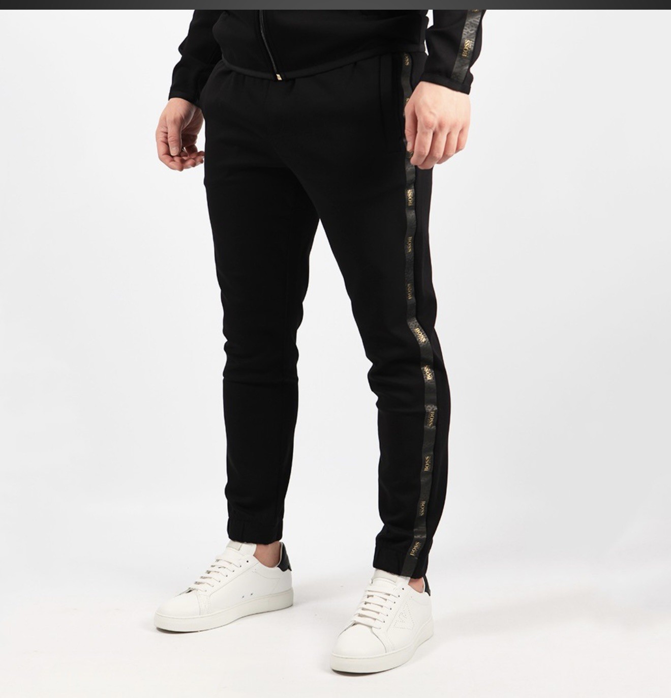 Hugo Boss Men’ “Hadiko 2 ” Black Track Sweat Pants US M
