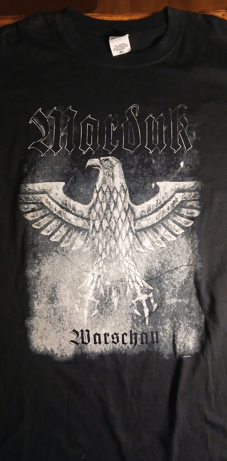 MARDUK Double Sided Shirt XL Anvil Pre Shrunk 100% Cotton Black Metal