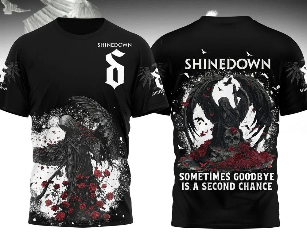 Shinedown Second Chance 3D T-Shirt Polyester All Sizes BL2748