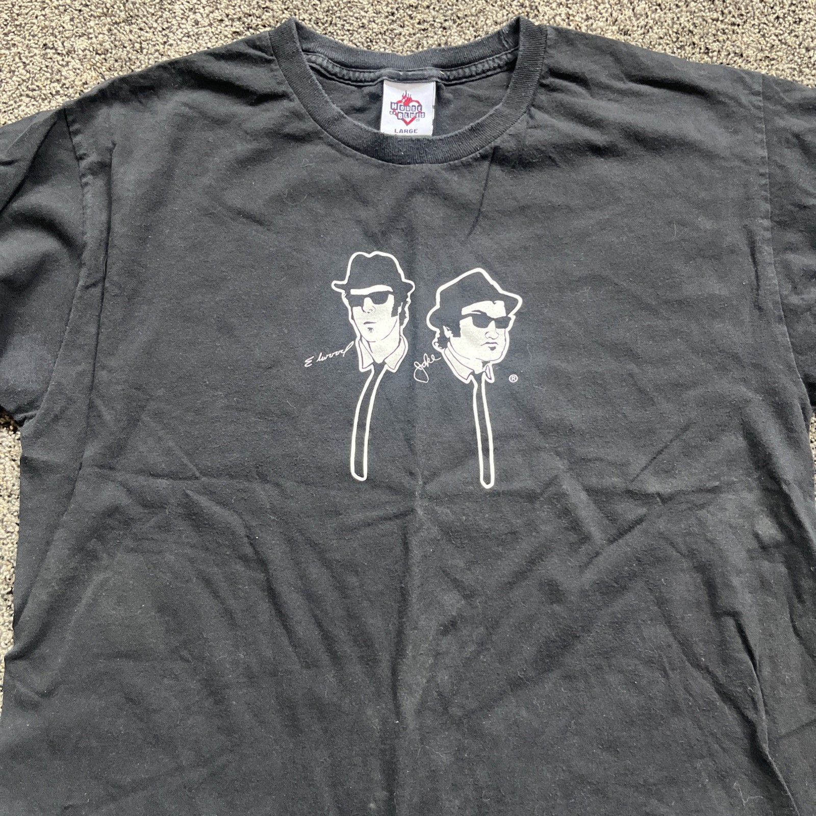 House of Blues Blues Brothers Orlando Black T-Shirt Vintage Large L Florida