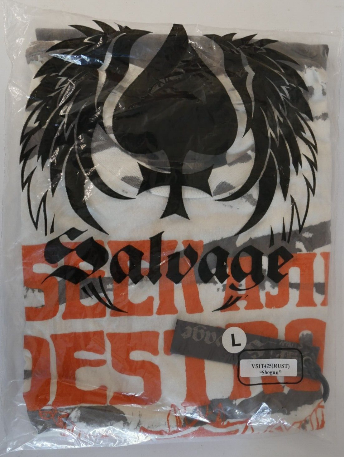 Genuine Vintage Salvage Brand T Shirt “SHOGUN” Rust V51T425 Size L